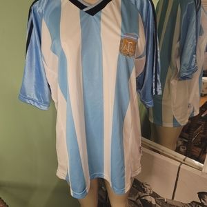 Men’s AFA Argentina Soccer Jersey Good Condition